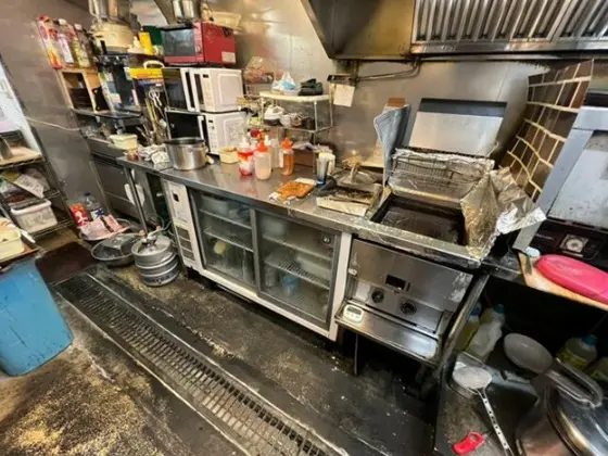新子安の居抜き店舗の厨房