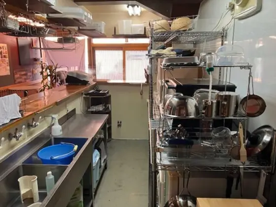 王子神谷のパン屋居抜きの厨房