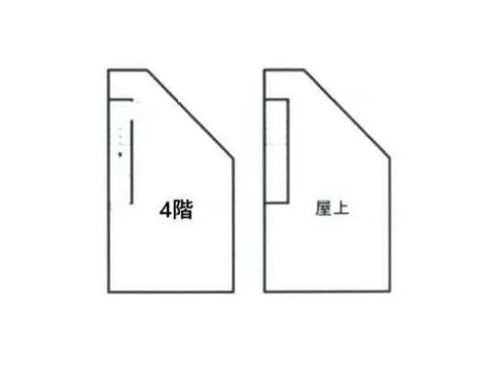 麻布十番のリース物件の平面図