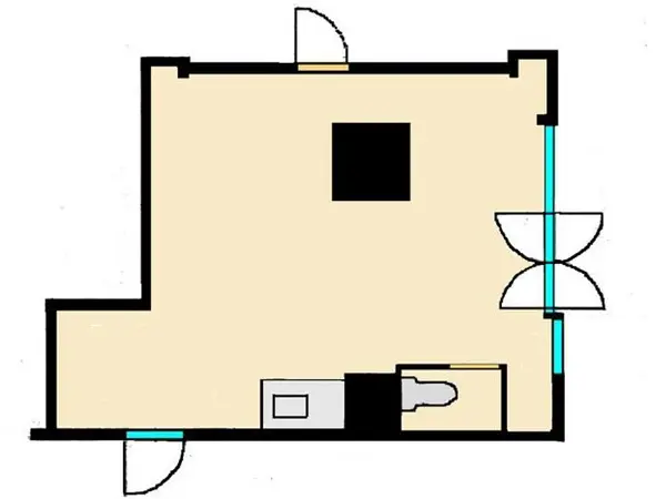 西巣鴨の居抜き店舗の平面図