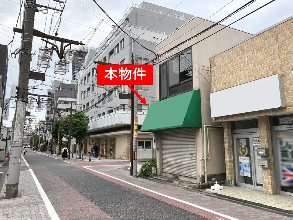 パン屋の居抜き物件の外観