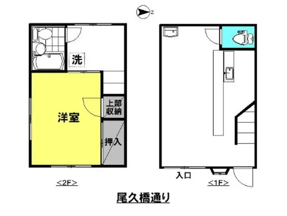 テイクアウトの居抜き物件の平面図