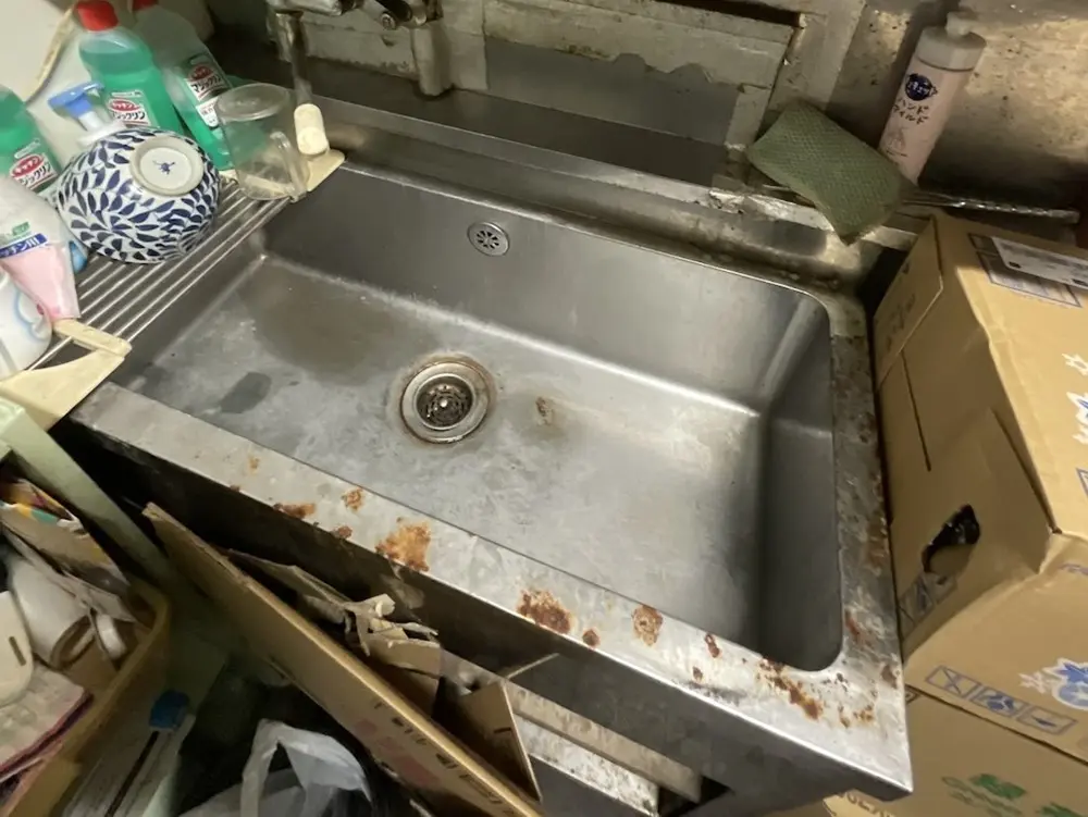 谷塚の居抜き店舗の厨房