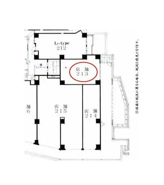 白山のその他店舗物件の平面図