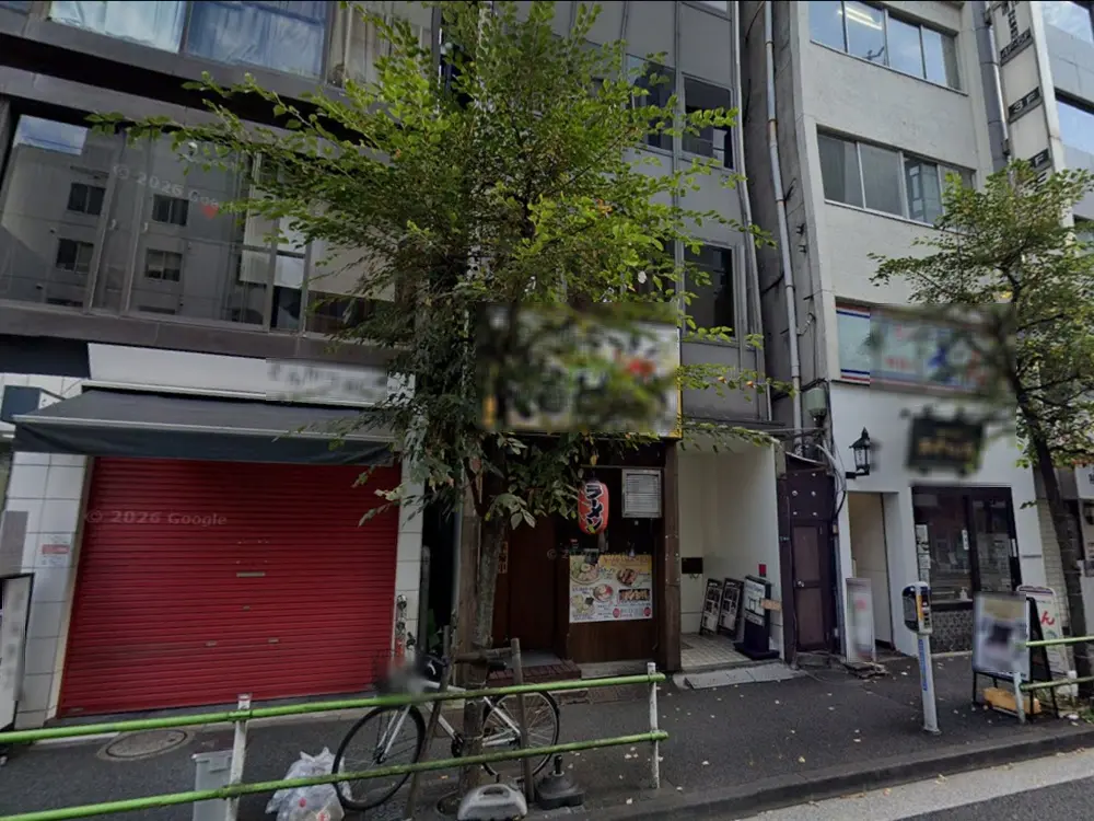 内幸町の事務所仕様店舗物件の外観