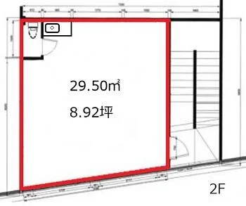 弘明寺の事務所仕様物件の平面図