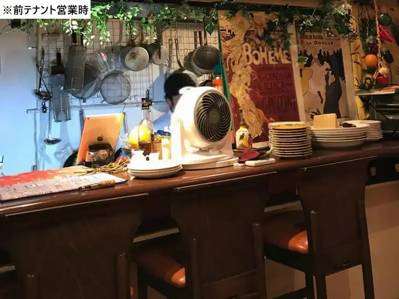 イタリアンの居抜き物件の内装